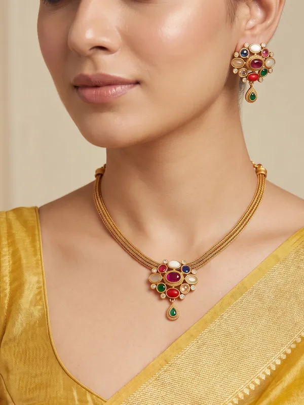 Moni_Navratna_Style_Necklace_Set