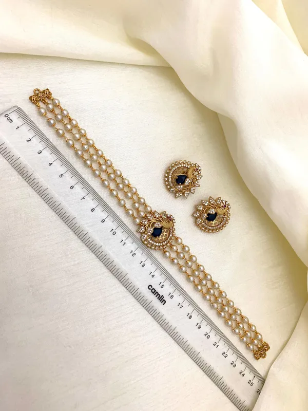 Trendy_Peacock_design_Choker_set