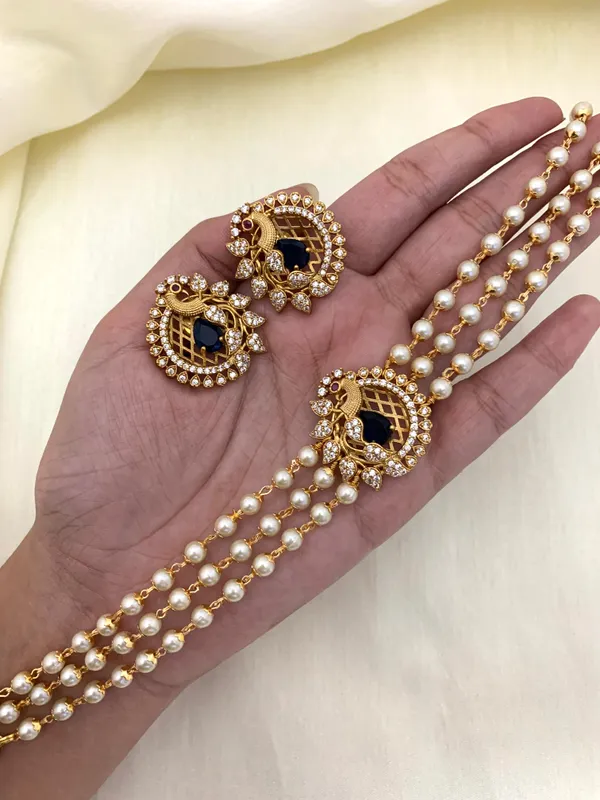 Trendy_Peacock_design_Choker_set