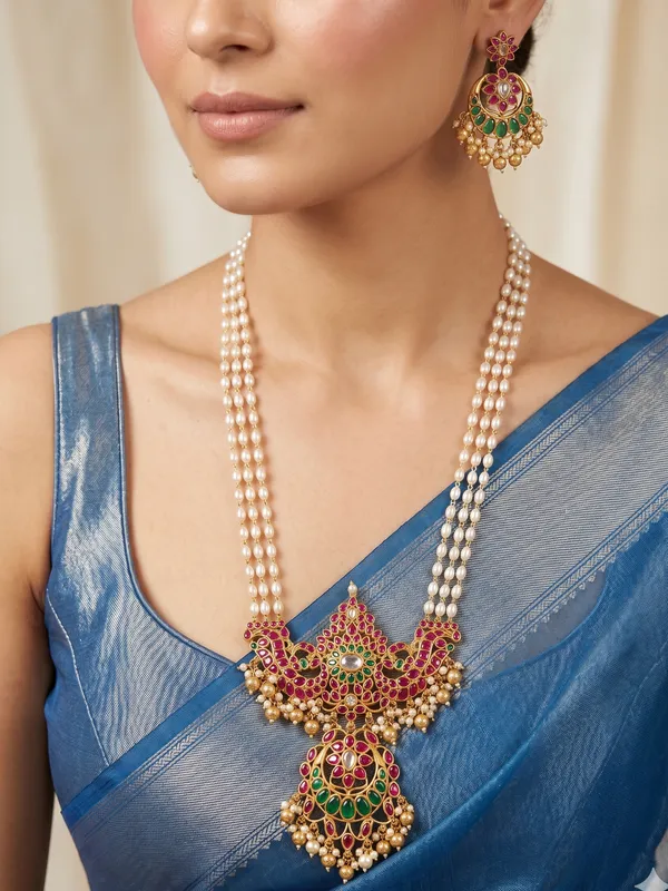 Gorgeous_real_kemp_stone_matte_finish_gold_beads_Malla