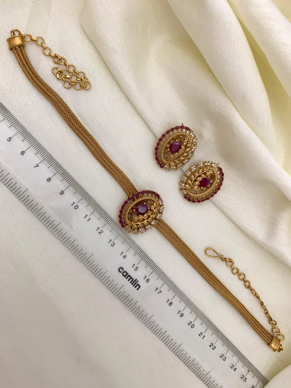 Traditional_Leaf_design_Chain_style_Necklace_set