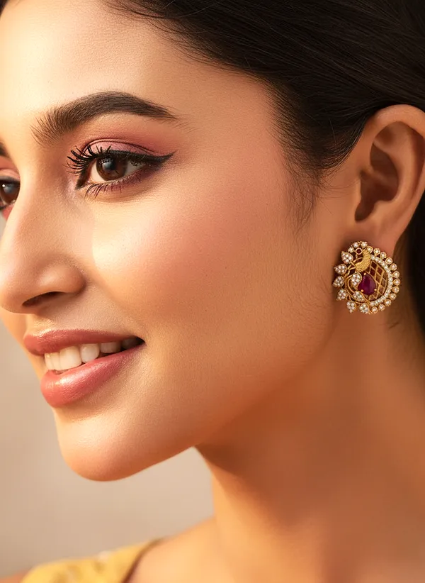 Latest_Peacock_designed_Ear_stud