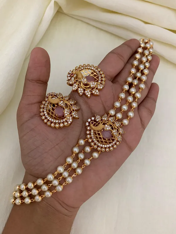 Trendy_Peacock_design_Choker_set
