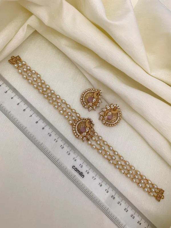 Trendy_Peacock_design_Choker_set