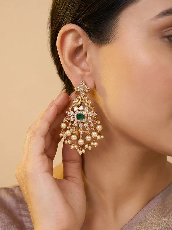 Dheema_Pearls_Drop_style_Earrings