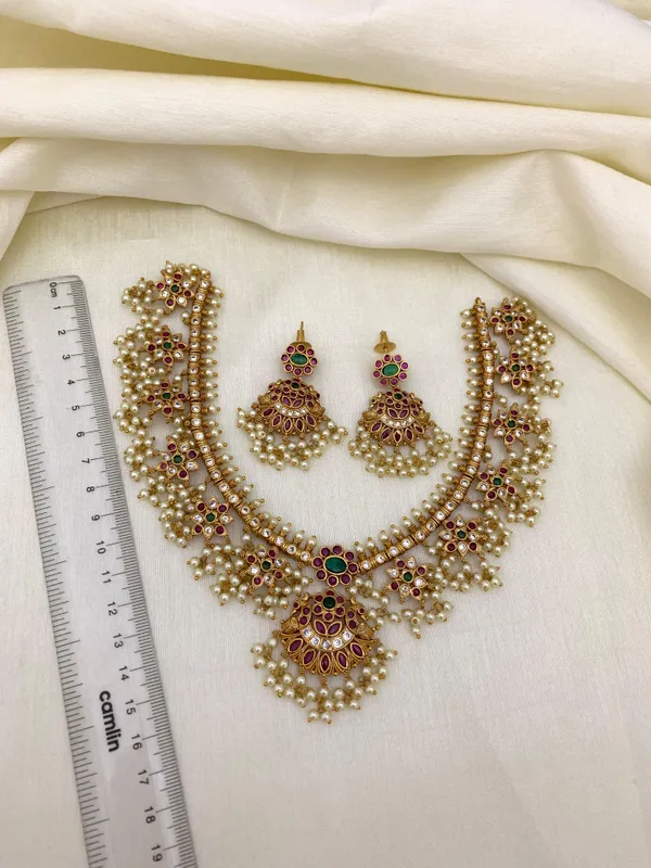 MINAL_ANTIQUE_SHORT_NECKLACE_SET