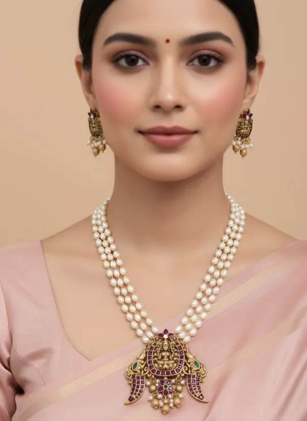 Prasanna_Lakshmi_Design_Long_Haram_set