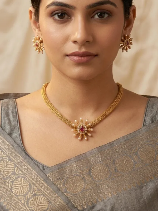 Simple_&_Elegant_chain_style_Necklace_set