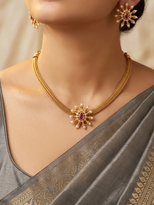 Simple_&_Elegant_chain_style_Necklace_set