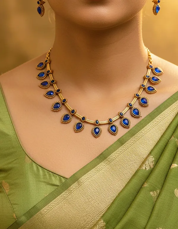 Romily_Matte_antique_Necklace_set