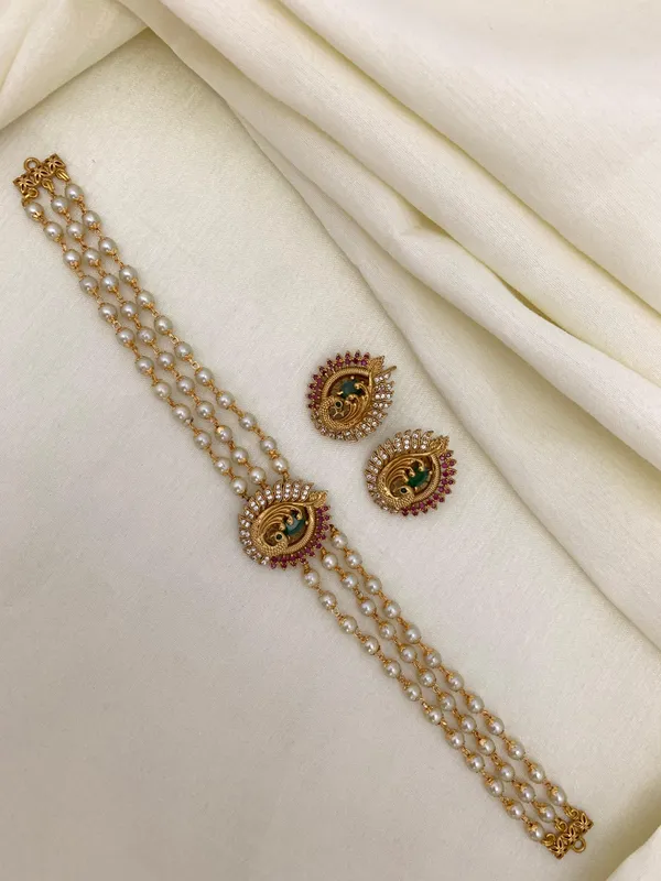 Premium_Peacock_designed_Choker_set
