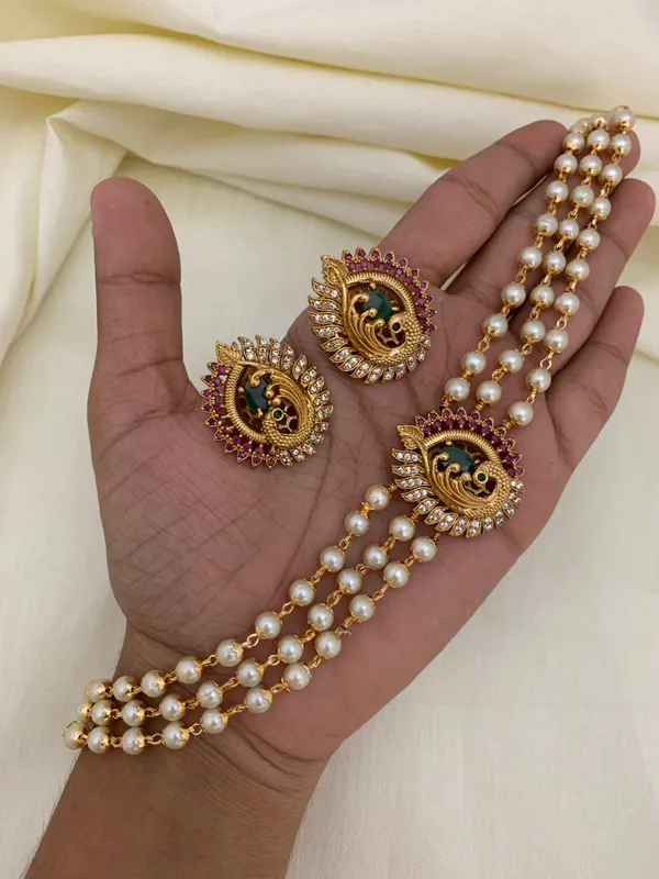 Premium_Peacock_designed_Choker_set