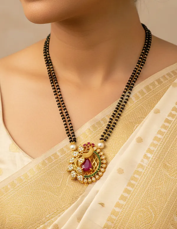 Latest_New_Peacock_design_Pendant_Mangalsutra