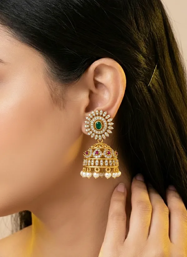 Dhvani_Antique_Jhumka_Earrings