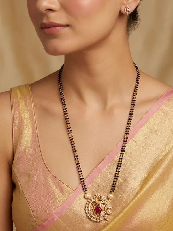 Casual_wear_Peacock_design_Mangalsutra