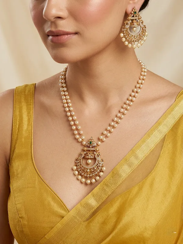 SYRA__DOUBLE_LINE_MALA_WITH_EARRING