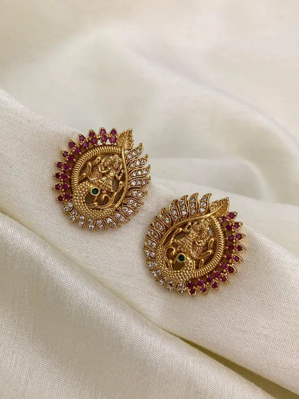 Radha_Krishna_Antique_Stud_Earrings