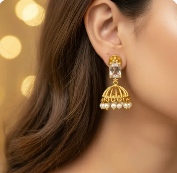 Ethnic_Kemp_Design_Pearl_Jhumkas_For_Kids_/_Women