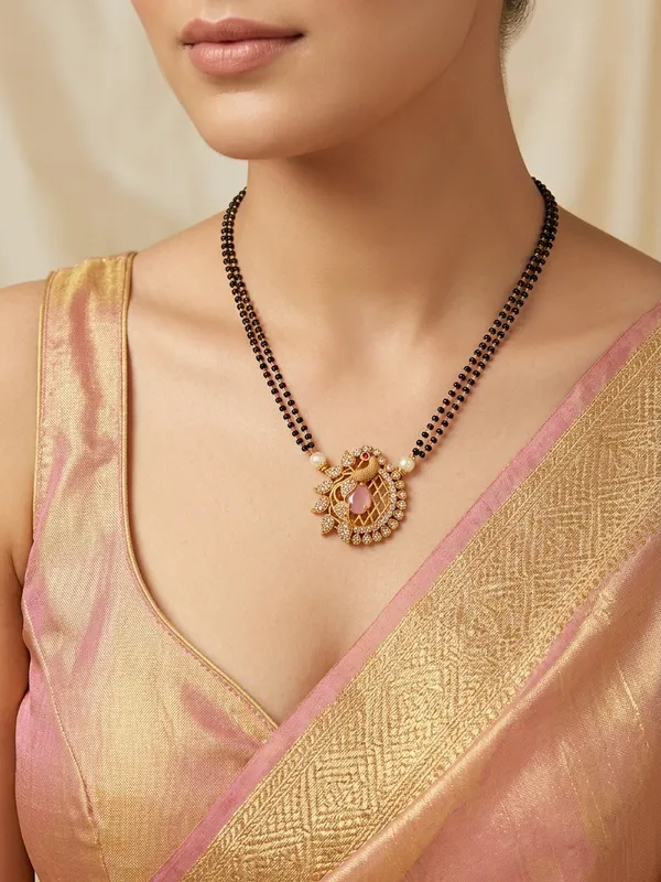Casual_wear_Peacock_design_Mangalsutra