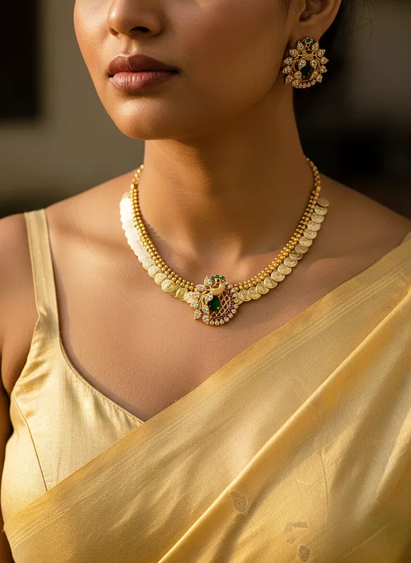 Peacock_Design_Coin_Necklace_Set