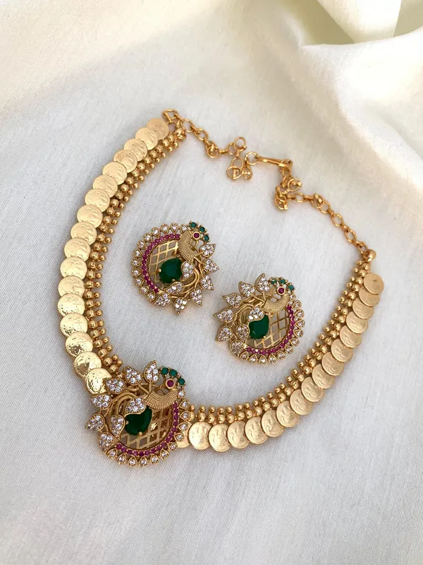 Peacock_Design_Coin_Necklace_Set