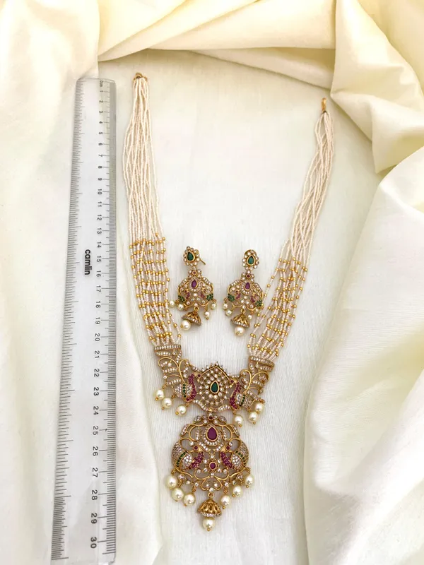 ZEEL_ANTIQUE_LONG_HARAM_SET