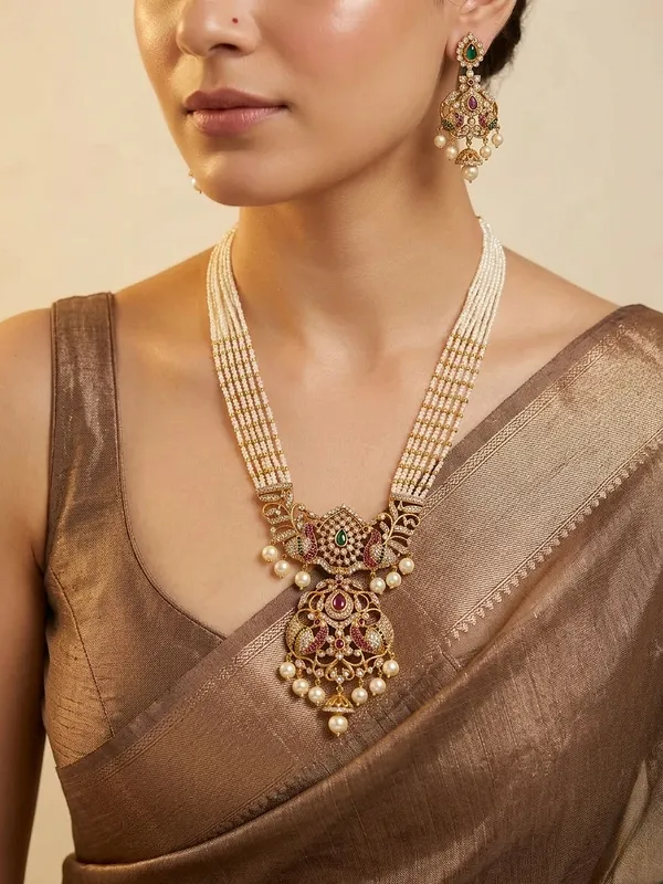 ZEEL_ANTIQUE_LONG_HARAM_SET