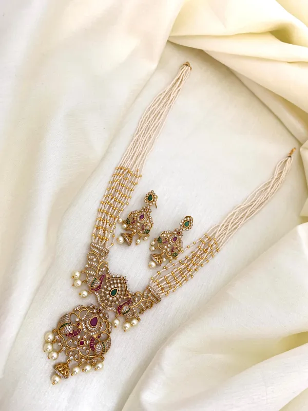 ZEEL_ANTIQUE_LONG_HARAM_SET