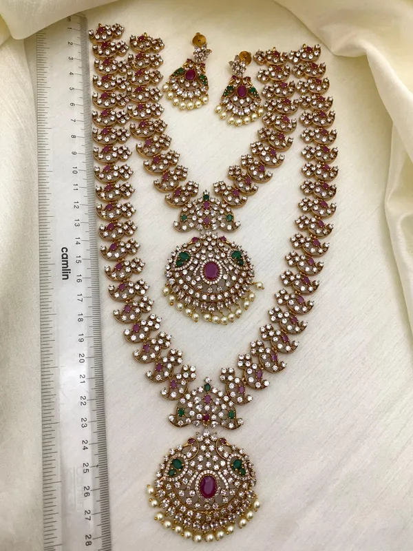 Panchi_Nakshatra_CZ_Short_&_Long_Necklace_Set