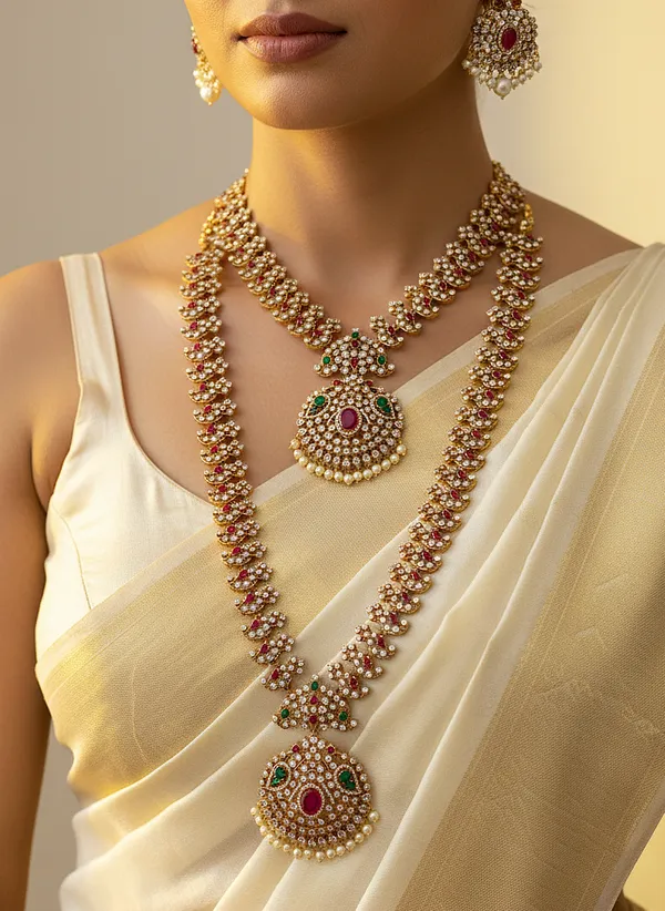 Panchi_Nakshatra_CZ_Short_&_Long_Necklace_Set