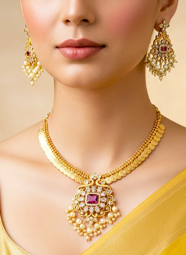KAASU_SEMI_BRIDAL_SHORT_NECKLACE_SET