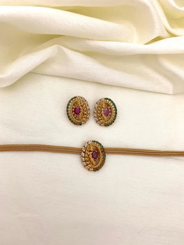 Traditional_Leaf_design_Chain_style_Necklace_set