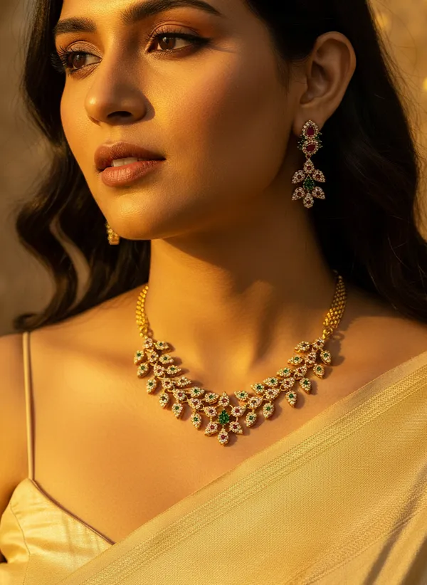 SAINA_NAKSHATRA_LEAF_PENDANT_CHAIN_SET