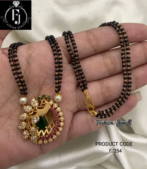 Peacock_Antique_Mangalsutra_Pendant