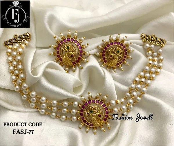 Latest_Peacock_Kemp_stone_High_raise_choker_set
