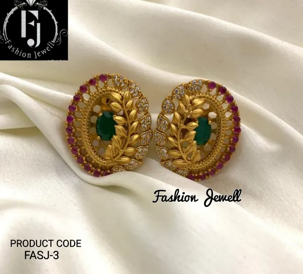 Leaf_Antique_Stud_Earrings