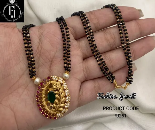 Floral_Antique_Mangalsutra_Pendant