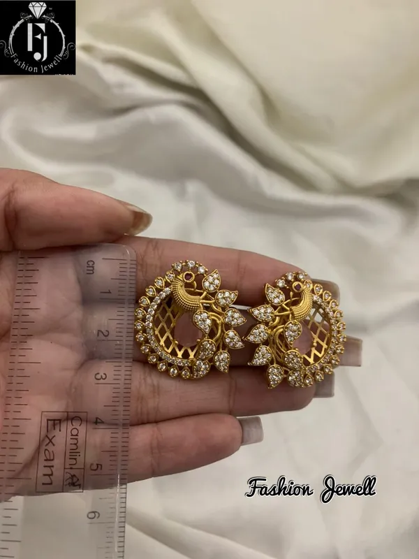 Peacock_Antique_Stud_Earrings