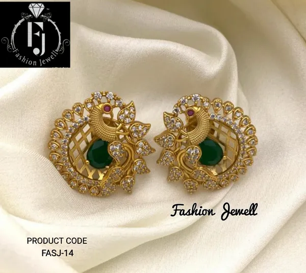 Peacock_Antique_Stud_Earrings