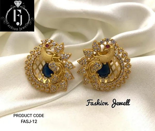 Peacock_Antique_Stud_Earrings