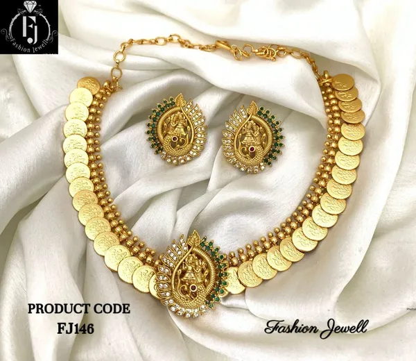 Radha_Krishna_Design_Coin_Necklace_Set