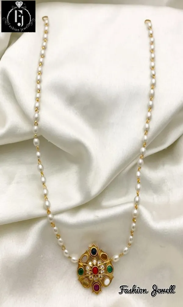 Kshipra__CZ_Navaratna_Pearl_Chain_Pendant
