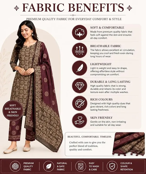 Mehendi_Cotton_Silk_Batik_Print_Unstitched_Salwar_Suit_Dress_Material_With_Duputta_For_Women