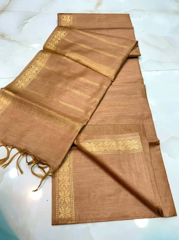 Women's_Exquisite_Semi_Tussar_Silk_Sarees_with_Blouse