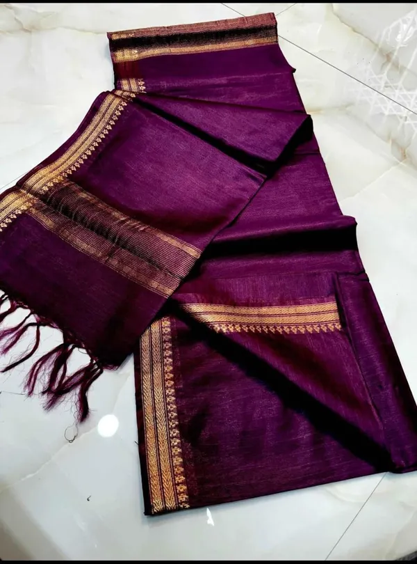 Women's_Exquisite_Semi_Tussar_Silk_Sarees_with_Blouse