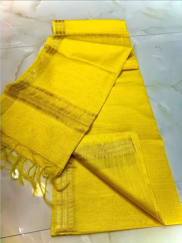 Women's_Exquisite_Semi_Tussar_Silk_Sarees_with_Blouse