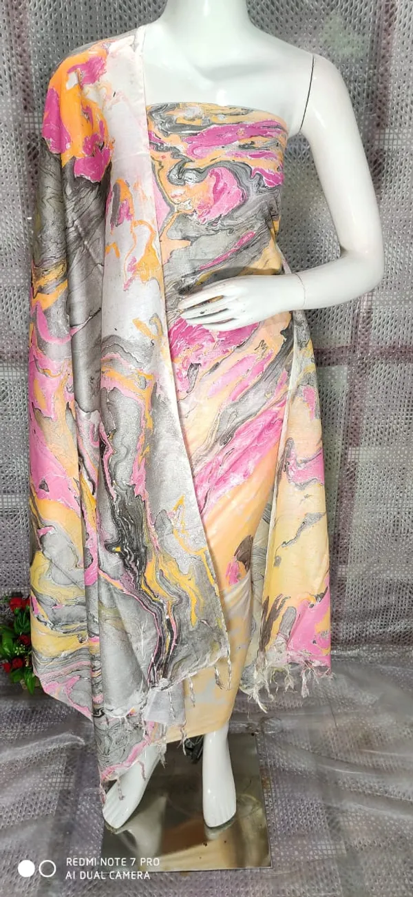 Pink_Cotton_Silk_Marble_Print_Unstitched_Salwar_Suit_Dress_Material_With_Dupatta_For_Women