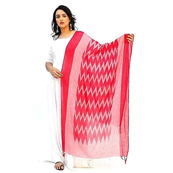 Black_&_Red_Ikkat_Design_Pure_Cotton_Dupatta_Regular_Wear__Combo_Pack_For_Women