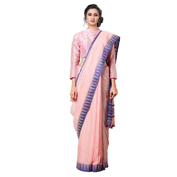 Blue_Pink_Stb-Silk_Twxtiles_Bhagalpur_Bhagalpuri_Silk_Saree_With_Running_Blouse_Piece_For_Women