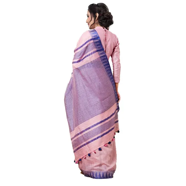 Blue_Pink_Stb-Silk_Twxtiles_Bhagalpur_Bhagalpuri_Silk_Saree_With_Running_Blouse_Piece_For_Women